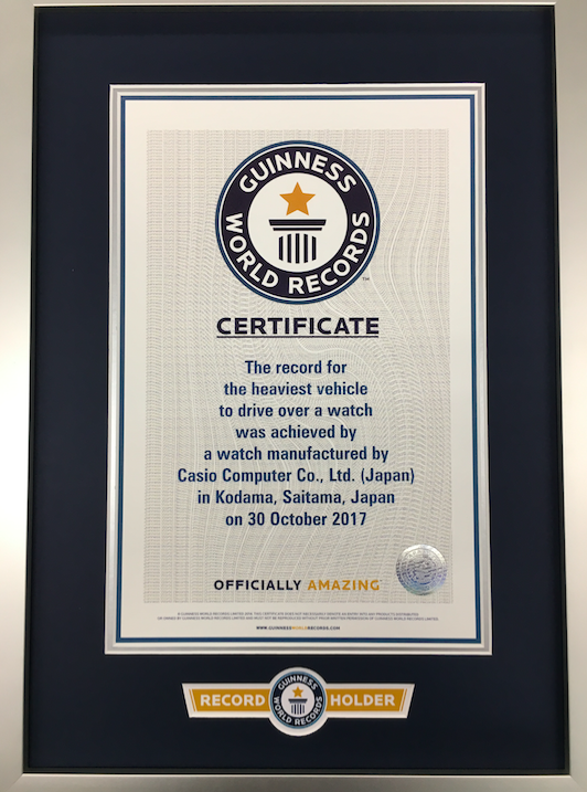 G shock guinness world record online